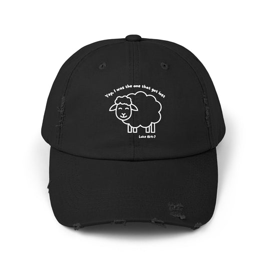 Find Your Way: Lost Sheep Unisex Distressed Cap