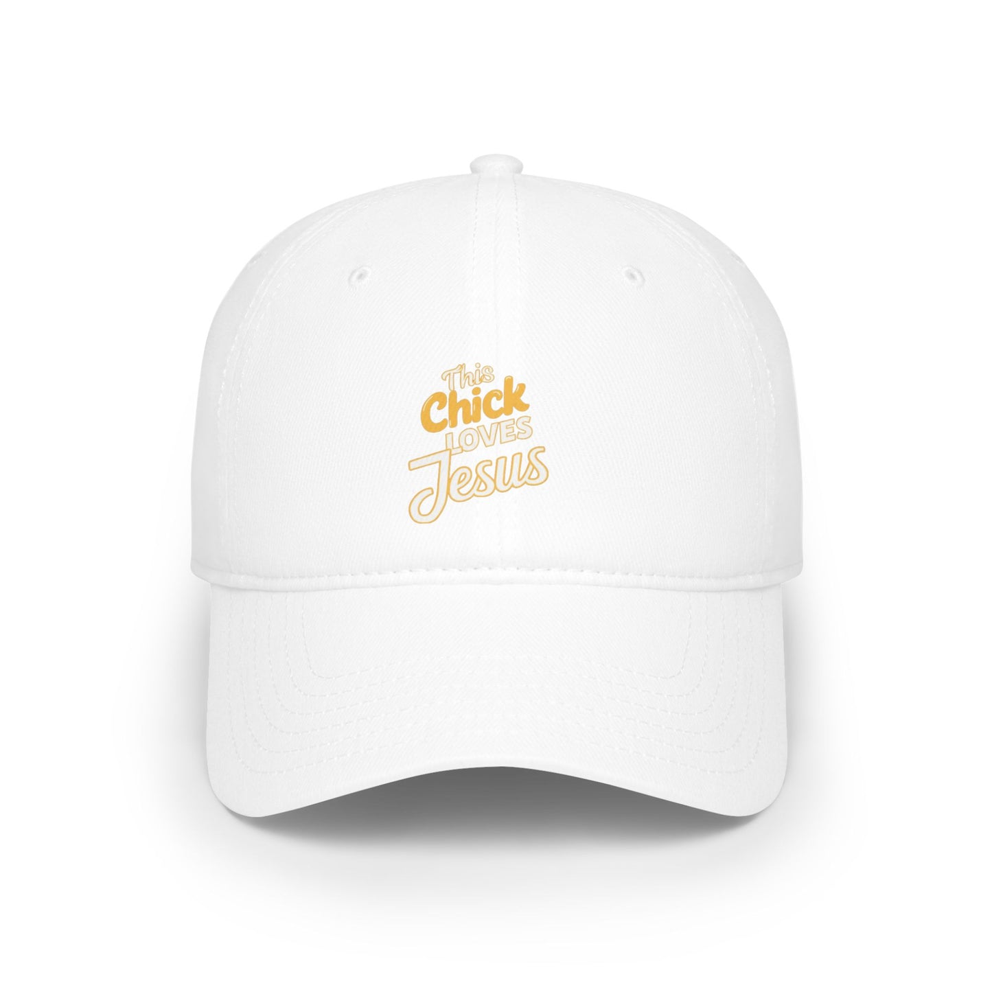 This Chick Loves Jesus Low Profile Baseball Cap