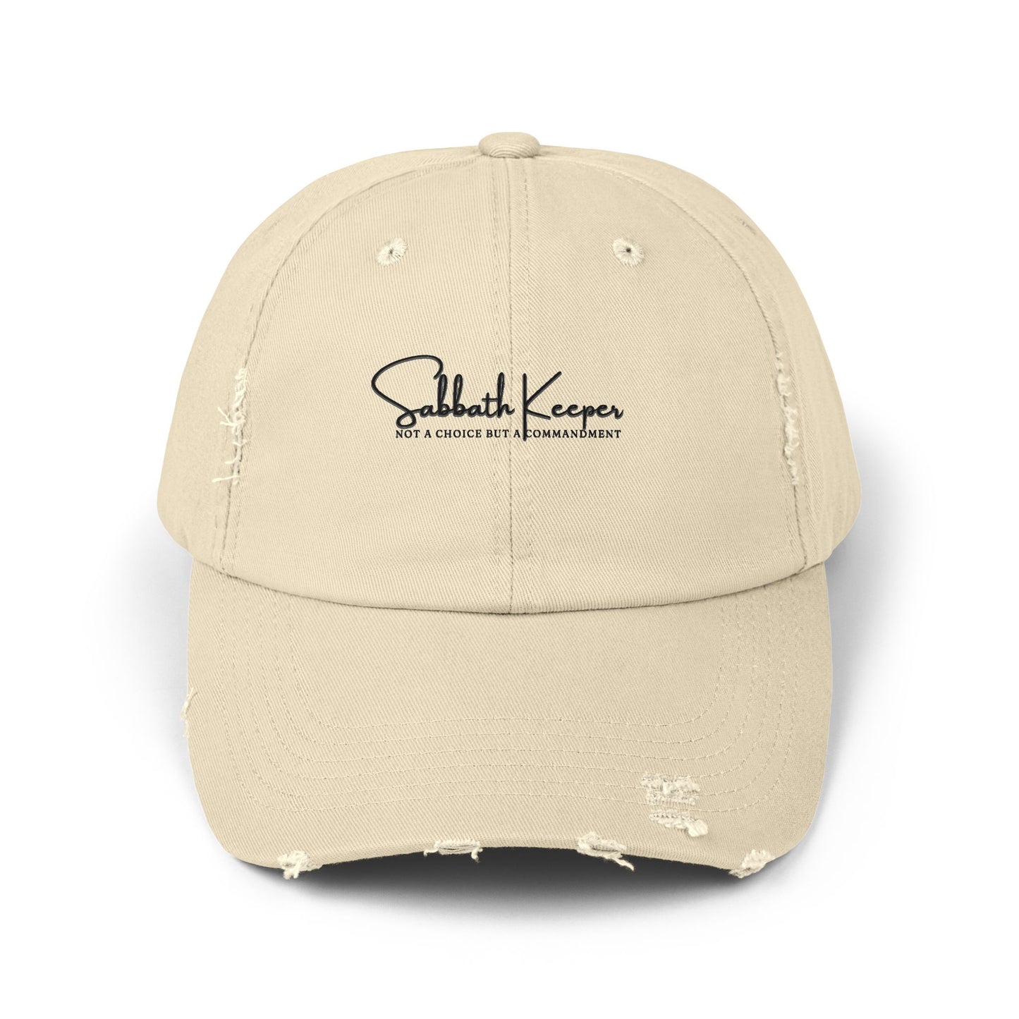 Sabbath Keeper Unisex Distressed Cap