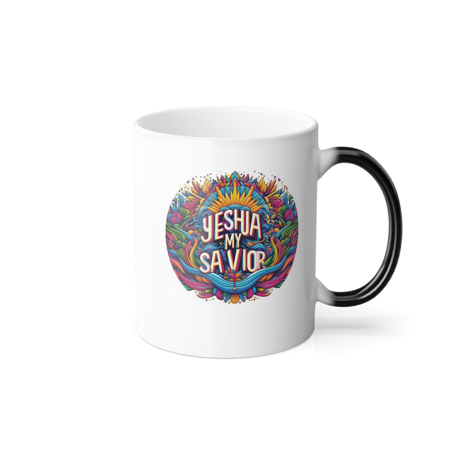 Redeemed Yeshua My Savior Color Morphing Mug, 11oz