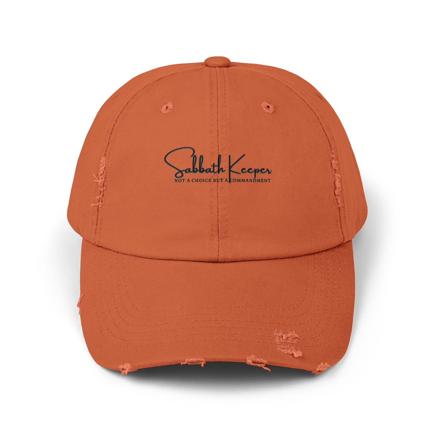 Sabbath Keeper Unisex Distressed Cap