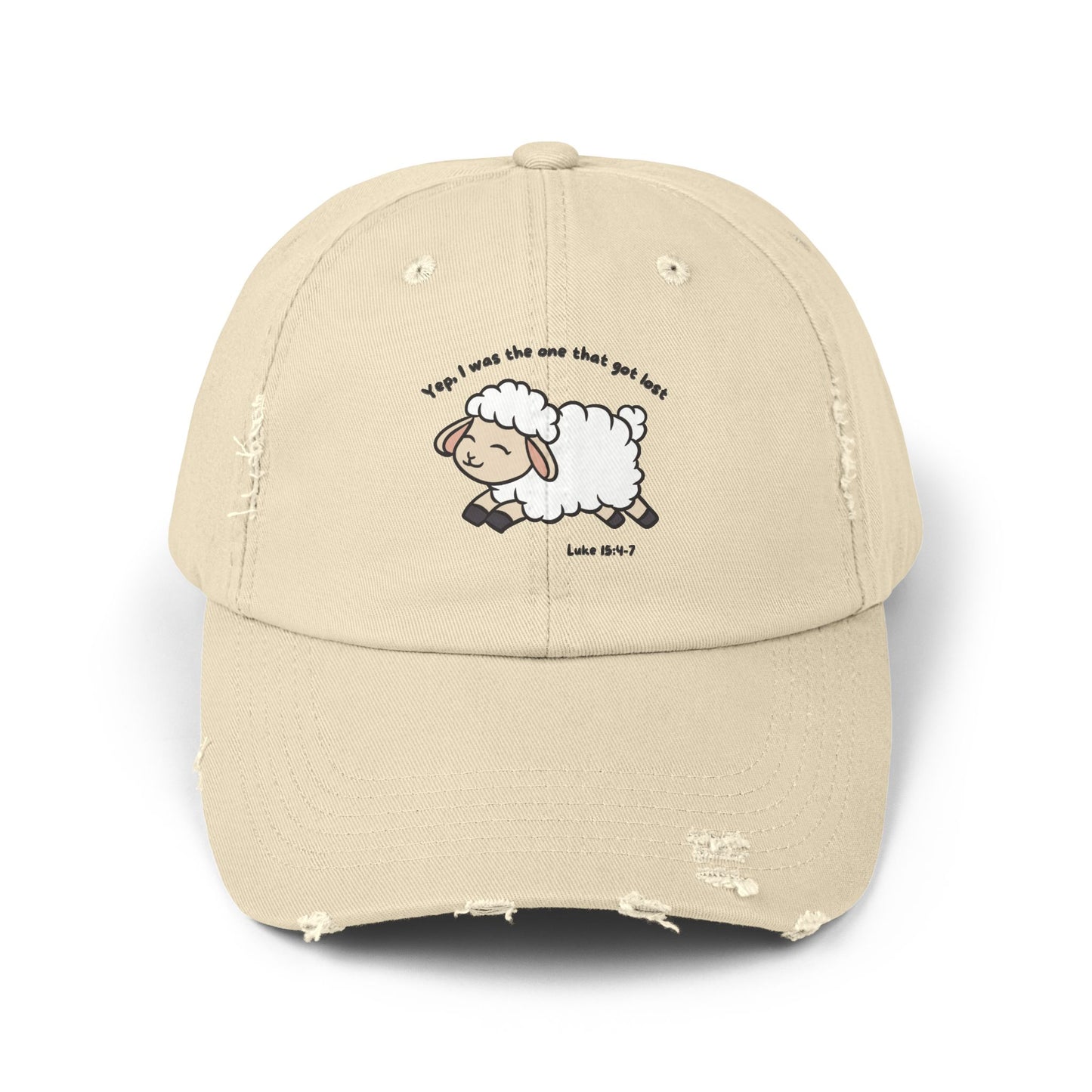 Find Your Way: Lost Sheep Unisex Distressed Cap