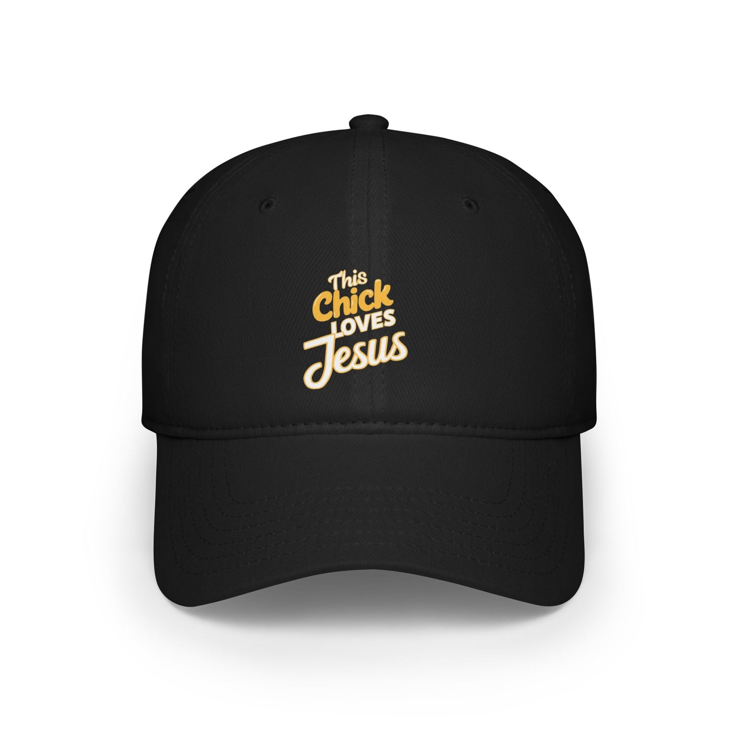 This Chick Loves Jesus Low Profile Baseball Cap