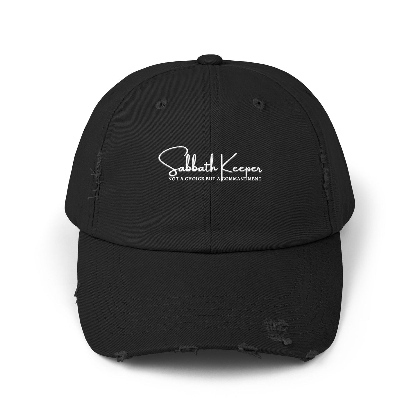 Sabbath Keeper Unisex Distressed Cap