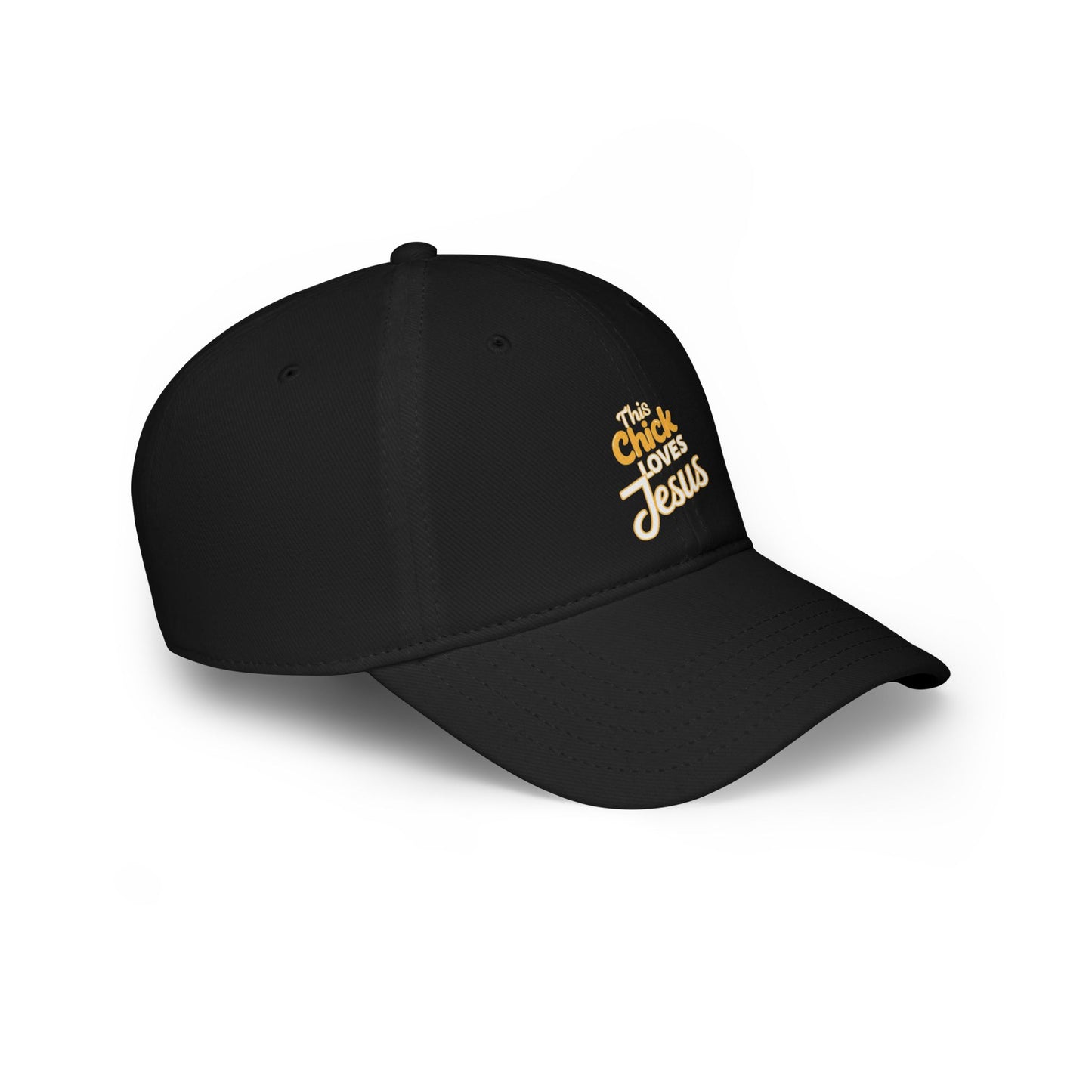 This Chick Loves Jesus Low Profile Baseball Cap