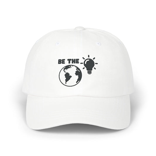 Be The Light Dad Cap White