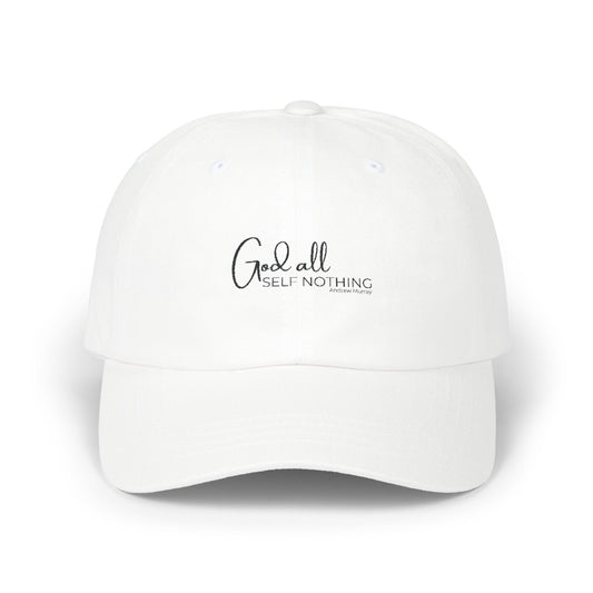 God All Self Nothing Dad Cap White