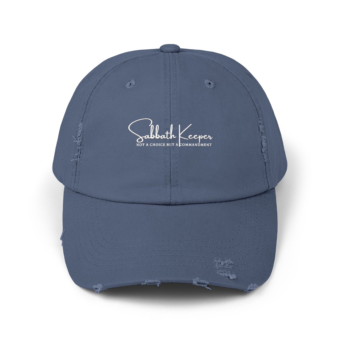 Sabbath Keeper Unisex Distressed Cap