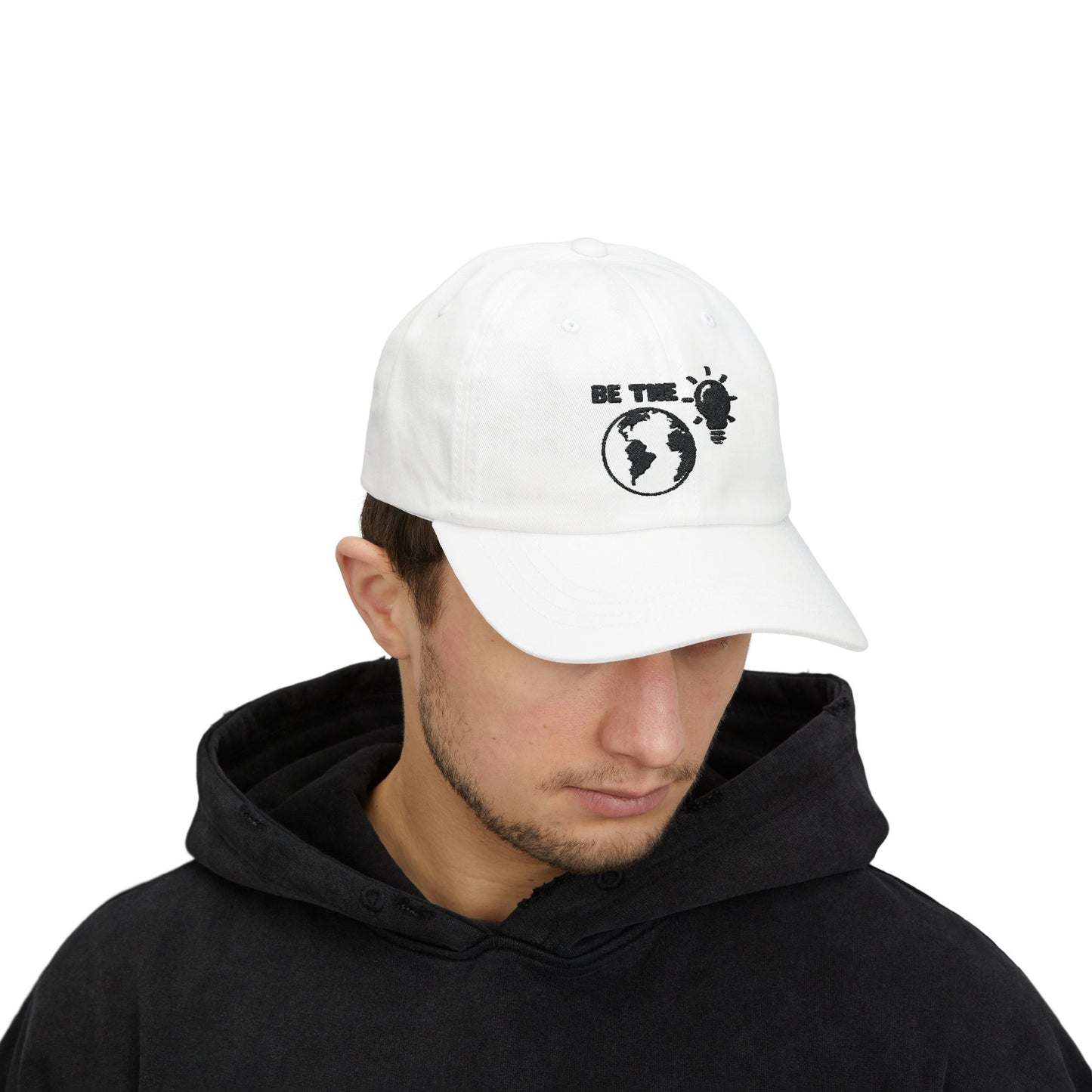 Be The Light Dad Cap White