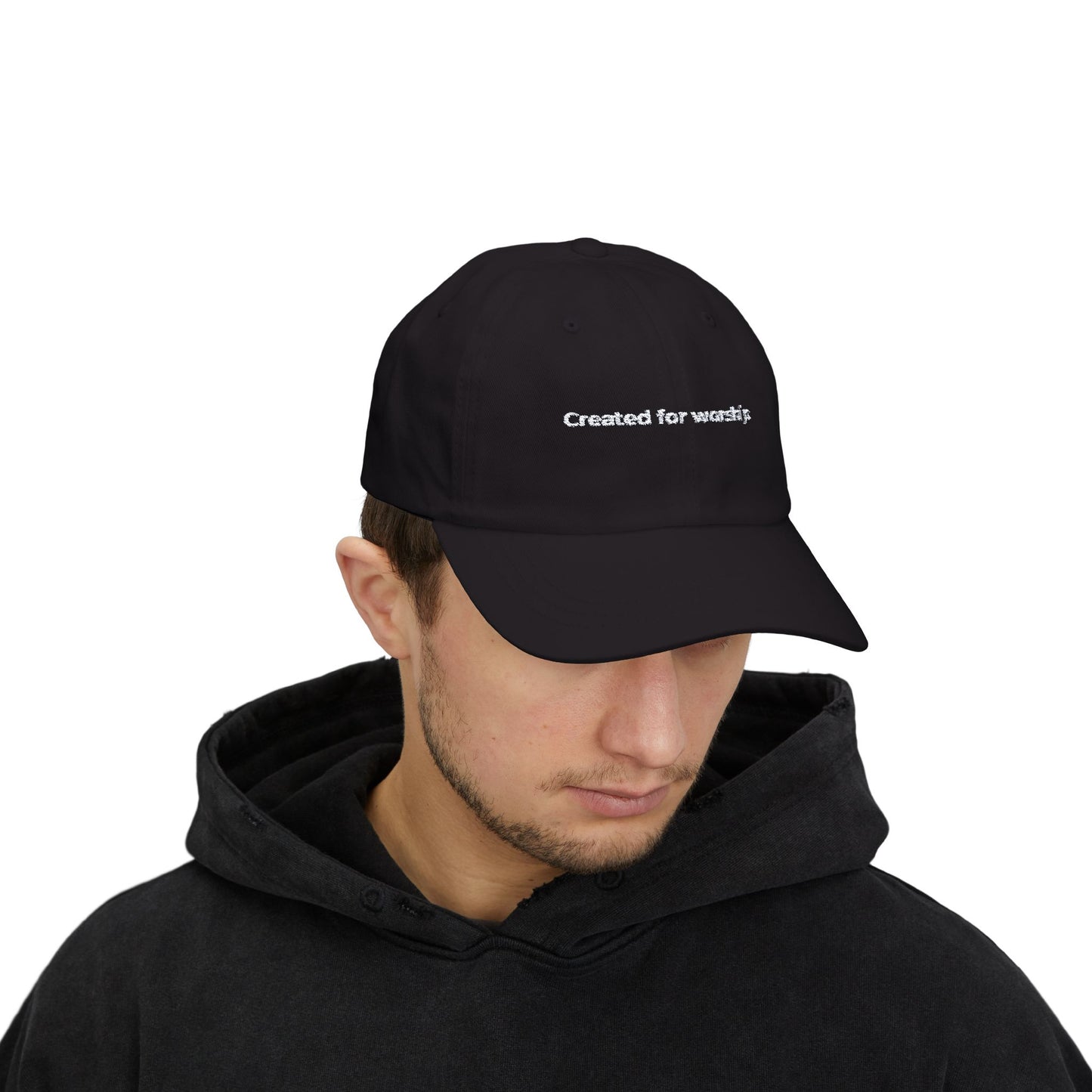 Created For Worship Dad Cap Black