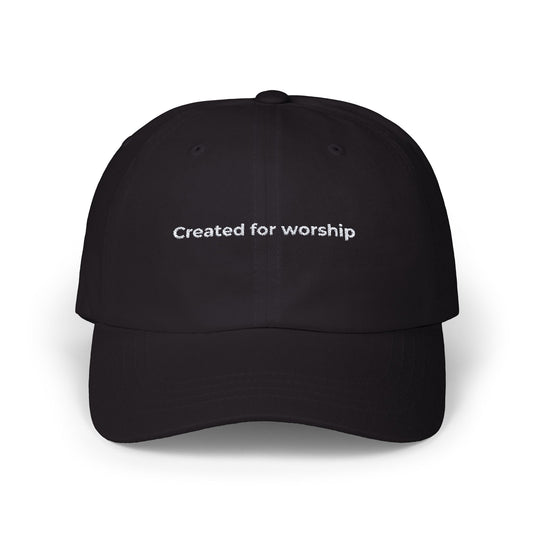 Created For Worship Dad Cap Black