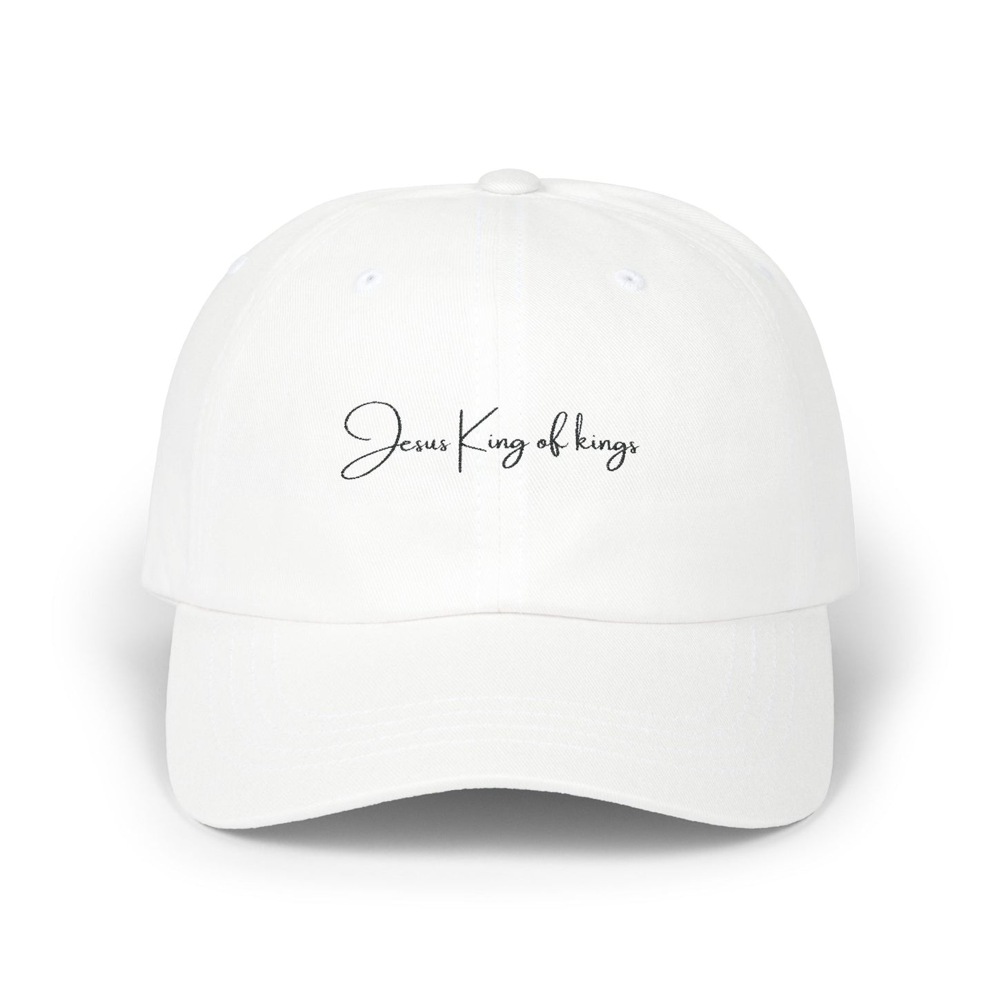 Jesus King Of kings Dad Cap White