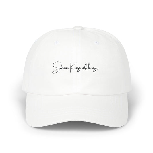 Jesus King Of kings Dad Cap White