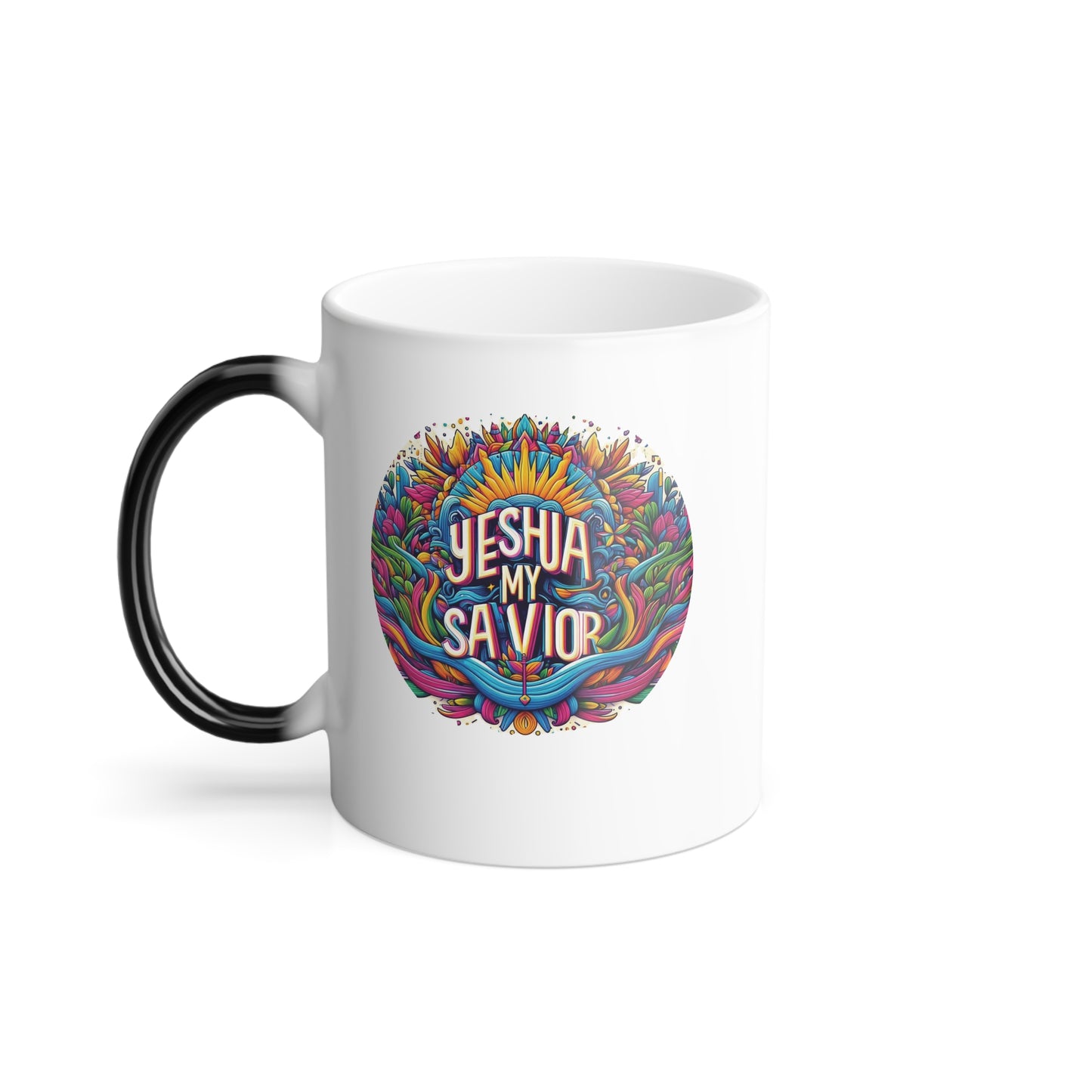 Redeemed Yeshua My Savior Color Morphing Mug, 11oz