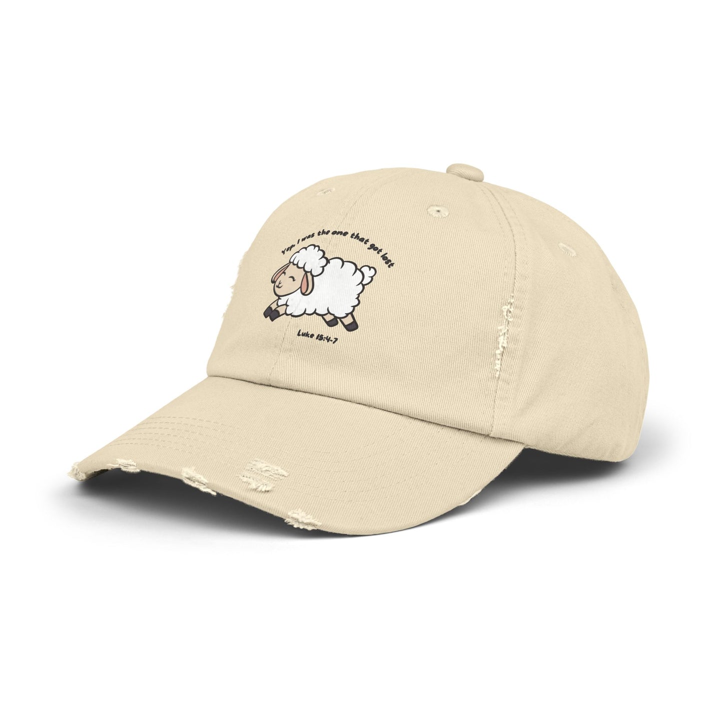 Find Your Way: Lost Sheep Unisex Distressed Cap