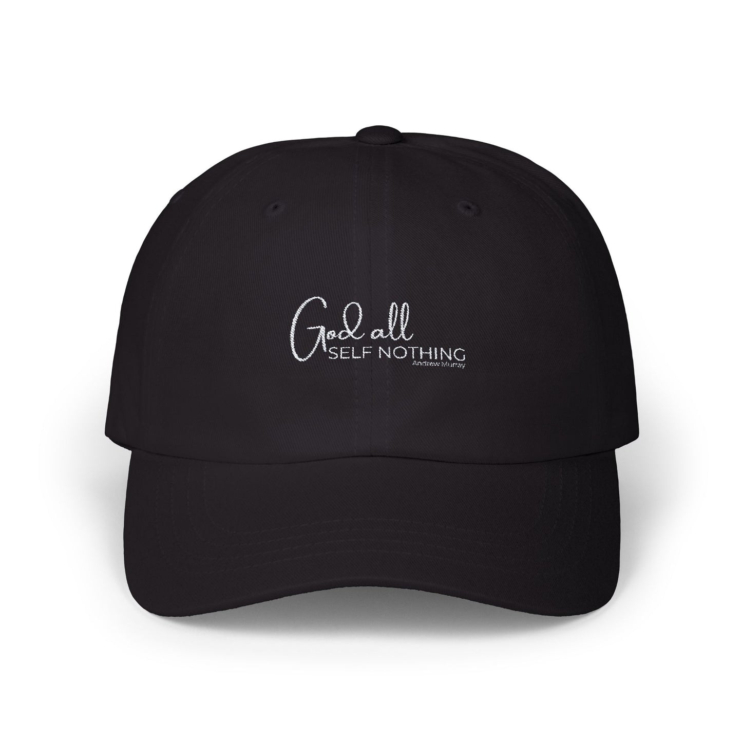 God All Self Nothing Dad Cap Black