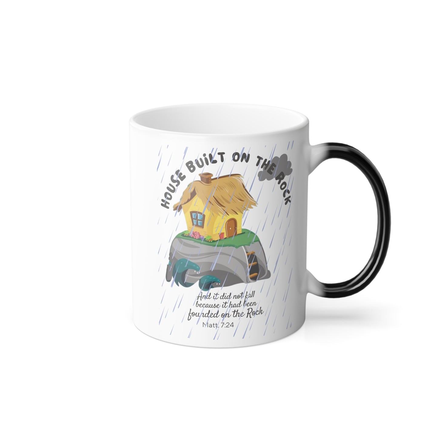 House Built on The Rock Color Morphing Mug, 11oz